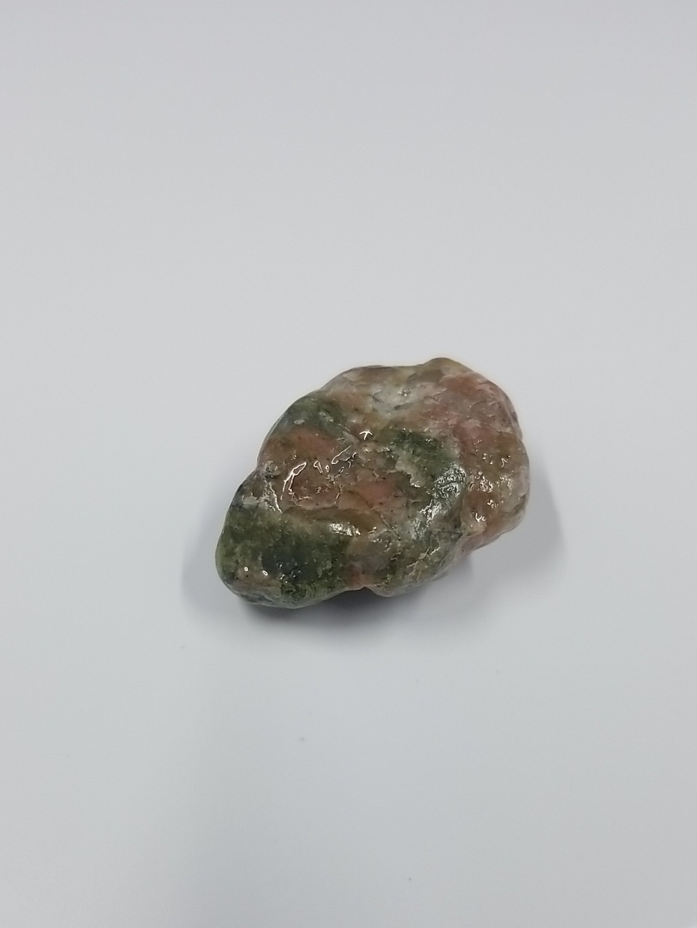 Varnished Rock Specimen - Red and Green, Small